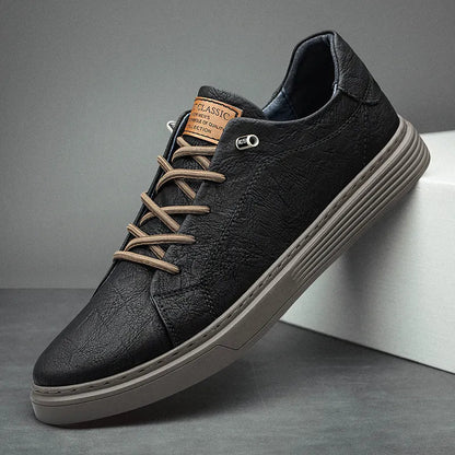 StreetEase Leren Sneakers - Comfortabel & Ademend - Voor Dagelijks Gebruik