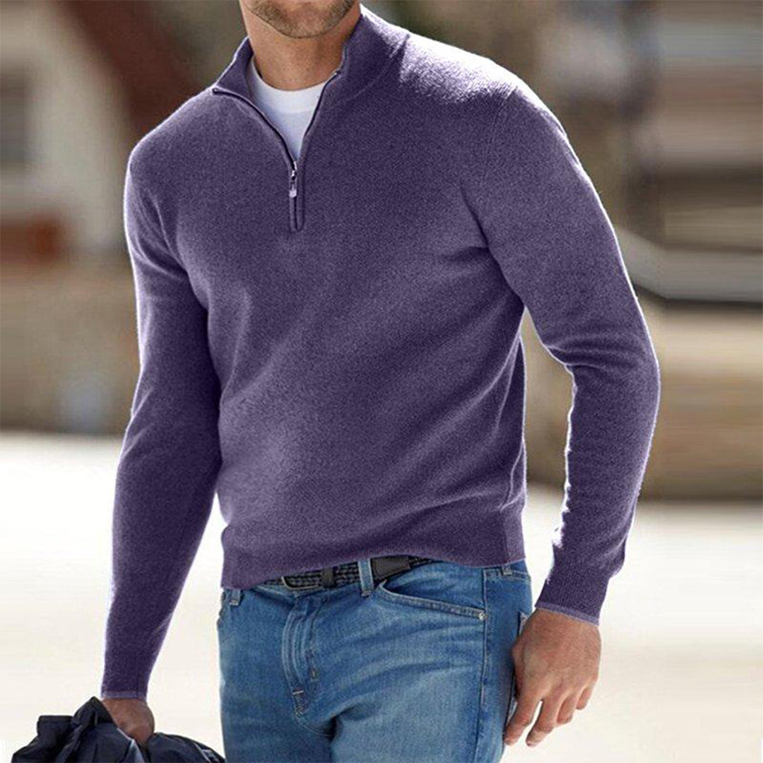 Zacht fleece vest met rits voor heren – Lars