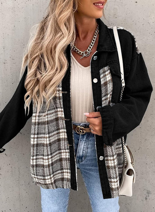 Elise - Denim Jas met Lange Mouwen