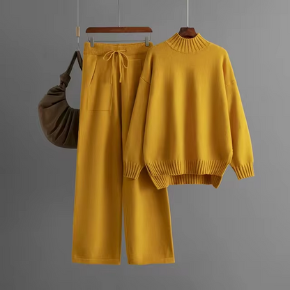 AVA | ELEGANTE SET MET GEBREIDE COLTRUI EN BROEK
