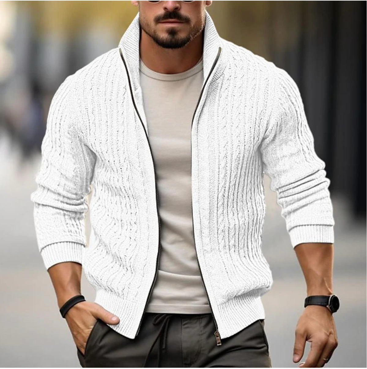 Heren Vest met Rits voor Casual & Formele Gelegenheden – Ethan