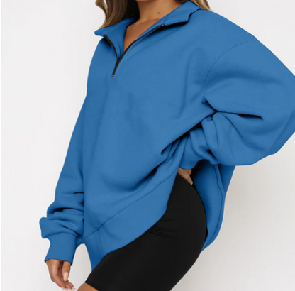 Charlotte – Dames Sweatshirt met Kraag