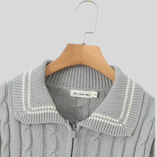 Elise Knitted Bomber Jacket