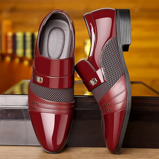 George - Vintage Herenschoenen met Puntige Neus