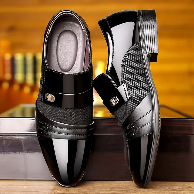George - Vintage Herenschoenen met Puntige Neus