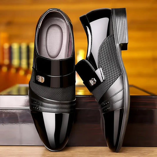 George - Vintage Herenschoenen met Puntige Neus