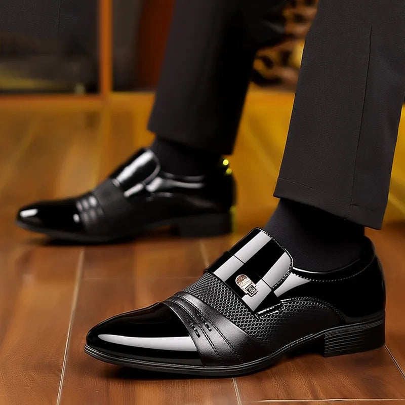 George - Vintage Herenschoenen met Puntige Neus