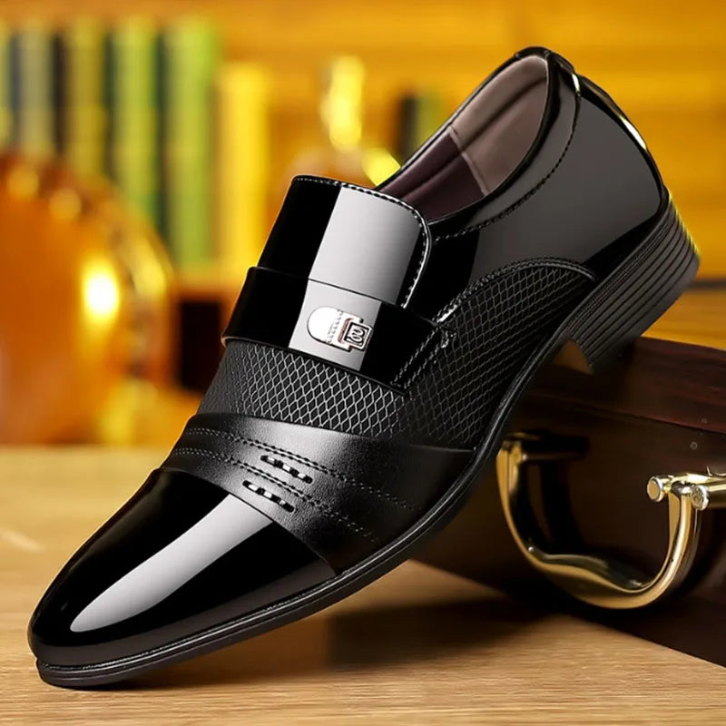 George - Vintage Herenschoenen met Puntige Neus