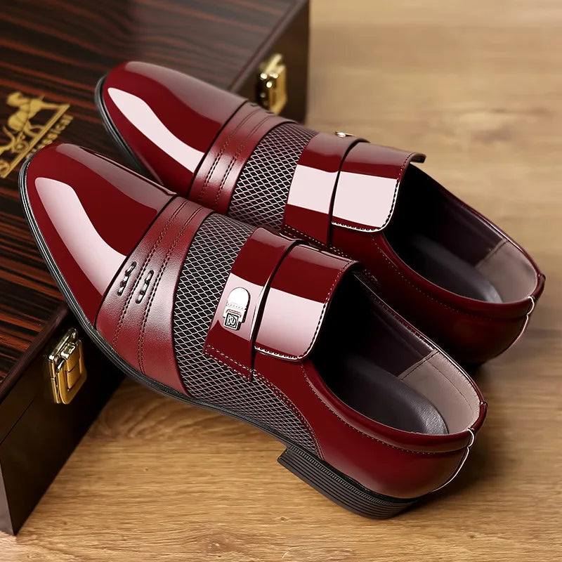 George - Vintage Herenschoenen met Puntige Neus