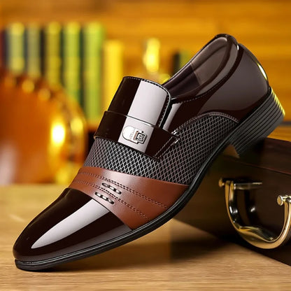 George - Vintage Herenschoenen met Puntige Neus