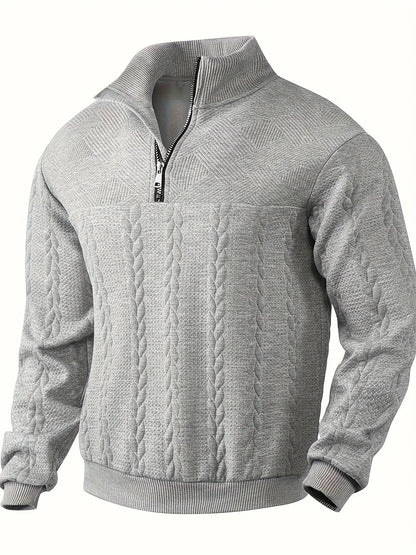 RAFAEL | VINTAGE SWEATER MET RITSSLUITING