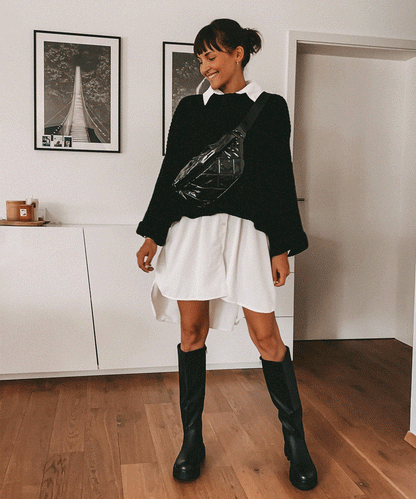 Noir Elsa – Korte Zwarte Blouse