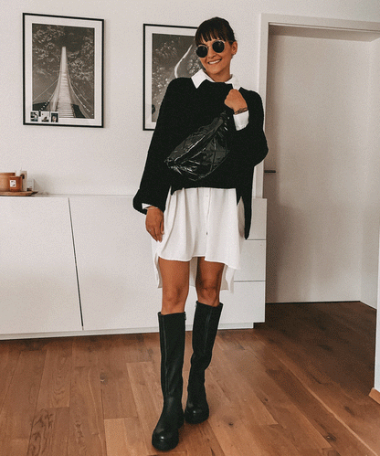 Noir Elsa – Korte Zwarte Blouse