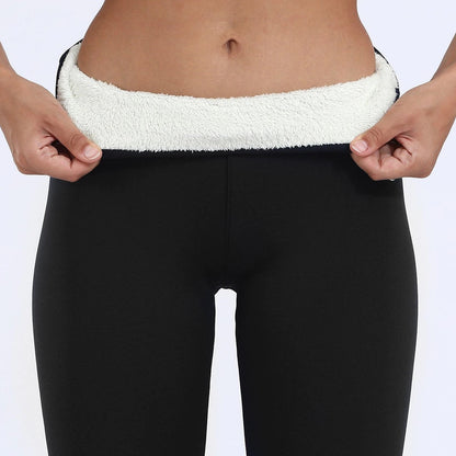 Warm gevoerde winterleggings voor dames