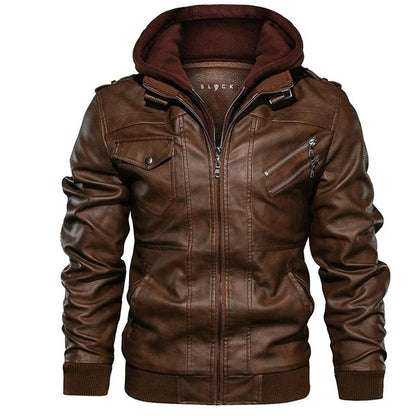 Leren herenjas modern en warm design – Bram