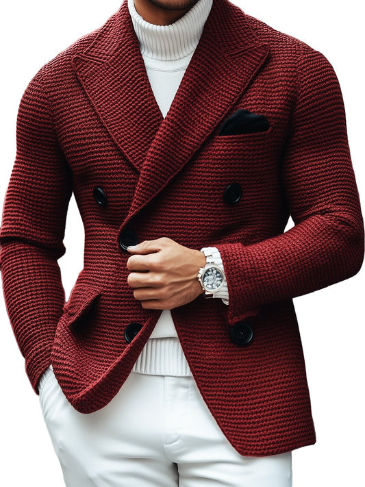 Heren Vintage Casual Blazer met Knopdetail – Oliver