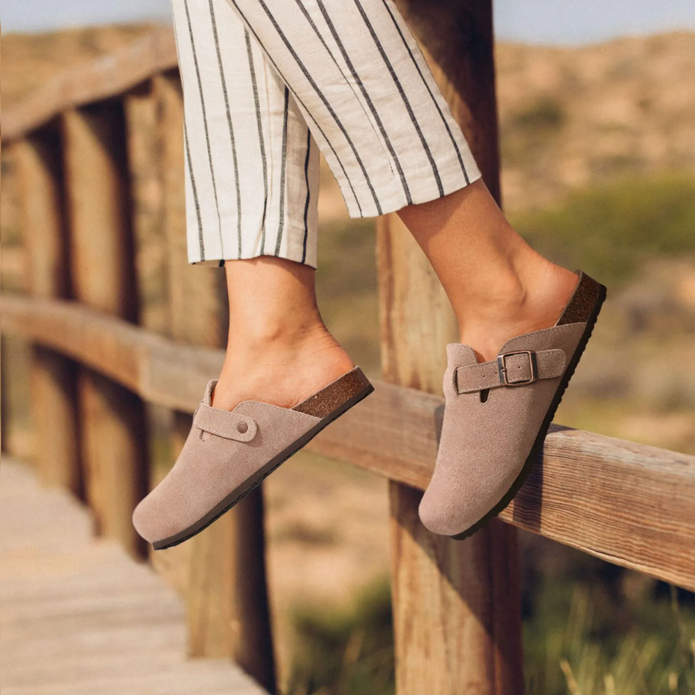 Orthopedisch Suède Kurk Slippers