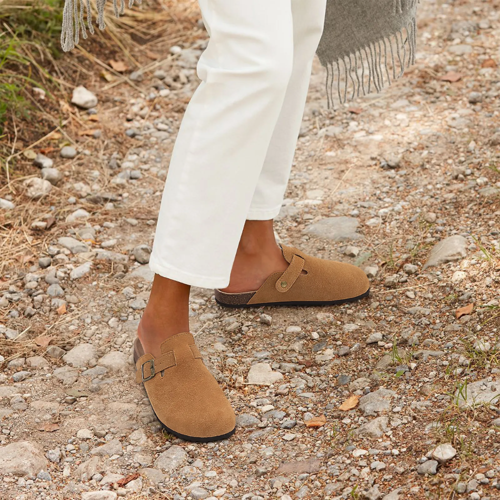 Orthopedisch Suède Kurk Slippers