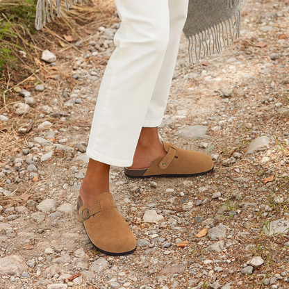 Orthopedisch Suède Kurk Slippers