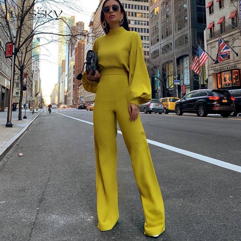 Elegante dames jumpsuit met lange mouwen voor elke gelegenheid – Sophie