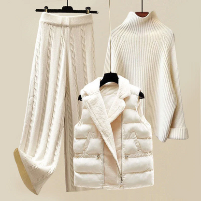 Noor | Comfortabele driedelige brei set