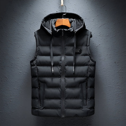 Gevoerde Bodywarmer met Kap